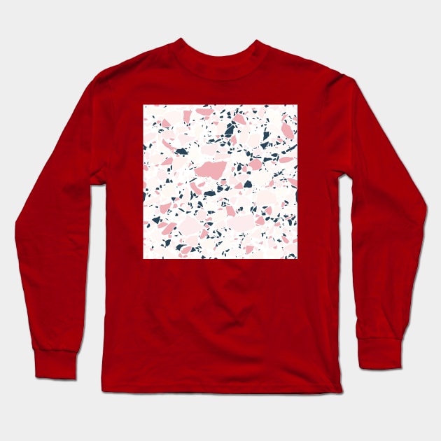 Terrazzo Texture I. Long Sleeve T-Shirt by matise